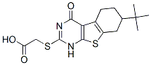 Acetic acid, [[7-(1,1-dimethylethyl)-1,4,5,6,7,8-hexahydro-4-oxo[1]benzothieno[2,3-d]pyrimidin-2-yl]thio]- (9CI) CAS#: 606107-25-9