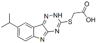 Acetic acid, [[8-(1-methylethyl)-2H-1,2,4-triazino[5,6-b]indol-3-yl]thio]- (9CI) CAS#: 603947-28-0