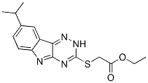 Acetic acid, [[8-(1-methylethyl)-2H-1,2,4-triazino[5,6-b]indol-3-yl]thio]-, ethyl ester (9CI) CAS#: 603947-16-6