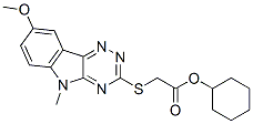 Acetic acid, [(8-methoxy-5-methyl-5H-1,2,4-triazino[5,6-b]indol-3-yl)thio]-, cyclohexyl ester (9CI) CAS#: 603947-56-4