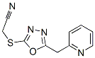 Acetonitrile, [[5-(2-pyridinylmethyl)-1,3,4-oxadiazol-2-yl]thio]- (9CI) CAS#: 606117-19-5