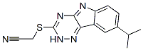 Acetonitrile, [[8-(1-methylethyl)-2H-1,2,4-triazino[5,6-b]indol-3-yl]thio]- (9CI) CAS#: 603947-19-9
