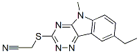 Acetonitrile, [(8-ethyl-5-methyl-5H-1,2,4-triazino[5,6-b]indol-3-yl)thio]- (9CI) CAS#: 603946-66-3