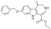 Azepino[4,5-b]indole-5-carboxylic acid, 1,2,3,6-tetrahydro-1,1-dimethyl-8-(phenylmethoxy)-, ethyl ester CAS#: 629662-41-5