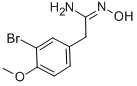 BENZENEETHANIMIDAMIDE, 3-BROMO-N-HYDROXY-4-METHOXY CAS#: 777-64-0