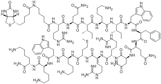 BIOTINYL-5-AMINOPENTANOYL-ANTENNAPEDIA HOMEOBOX (43-58) AMIDE CAS#: 179764-32-0