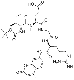 BOC-ILE-GLU-GLY-ARG-AMC ACETATE SALT CAS#: 65147-06-0
