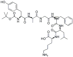 (BOC-TYR1,D-ALA2)-LEU-ENKEPHALIN-LYS CAS#: 183663-89-0