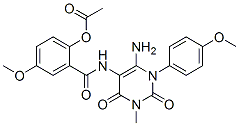 Benzamide,  2-(acetyloxy)-N-[6-amino-1,2,3,4-tetrahydro-1-(4-methoxyphenyl)-3-methyl-2,4-dioxo-5-pyrimidinyl]-5-methoxy- CAS#: 176379-33-2