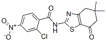 Benzamide, 2-chloro-4-nitro-N-(4,5,6,7-tetrahydro-5,5-dimethyl-7-oxo-2-benzothiazolyl)- (9CI) CAS#: 606922-59-2