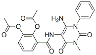 Benzamide, 2,3-bis(acetyloxy)-N-(6-amino-1,2,3,4-tetrahydro-3-methyl-2,4-dioxo-1-phenyl-5-pyrimidinyl)- CAS#: 176379-40-1