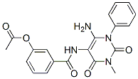 Benzamide,  3-(acetyloxy)-N-(6-amino-1,2,3,4-tetrahydro-3-methyl-2,4-dioxo-1-phenyl-5-pyrimidinyl)- CAS#: 176379-35-4
