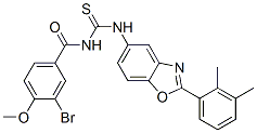 Benzamide, 3-bromo-N-[[[2-(2,3-dimethylphenyl)-5-benzoxazolyl]amino]thioxomethyl]-4-methoxy- (9CI) CAS#: 590396-61-5