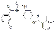 Benzamide, 3-chloro-N-[[[2-(2,3-dimethylphenyl)-5-benzoxazolyl]amino]thioxomethyl]- (9CI) CAS#: 590396-64-8