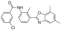 Benzamide, 3-chloro-N-[3-(5,7-dimethyl-2-benzoxazolyl)-2-methylphenyl]- (9CI) CAS#: 590395-76-9