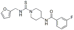 Benzamide, 3-fluoro-N-[1-[[(2-furanylmethyl)amino]thioxomethyl]-4-piperidinyl]- (9CI) CAS#: 606112-44-1