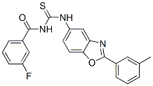 Benzamide, 3-fluoro-N-[[[2-(3-methylphenyl)-5-benzoxazolyl]amino]thioxomethyl]- (9CI) CAS#: 590394-08-4