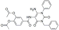 Benzamide,  3,4-bis(acetyloxy)-N-[6-amino-1,2,3,4-tetrahydro-2,4-dioxo-1-phenyl-3-(phenylmethyl)-5-pyrimidinyl]- CAS#: 176379-17-2