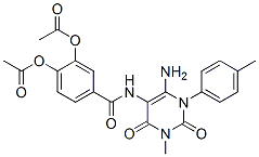 Benzamide,  3,4-bis(acetyloxy)-N-[6-amino-1,2,3,4-tetrahydro-3-methyl-1-(4-methylphenyl)-2,4-dioxo-5-pyrimidinyl]- CAS#: 176379-14-9