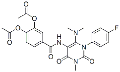 Benzamide,  3,4-bis(acetyloxy)-N-[6-(dimethylamino)-1-(4-fluorophenyl)-1,2,3,4-tetrahydro-3-methyl-2,4-dioxo-5-pyrimidinyl]- CAS#: 176379-21-8