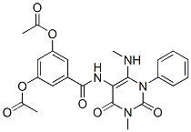 Benzamide,  3,5-bis(acetyloxy)-N-[1,2,3,4-tetrahydro-3-methyl-6-(methylamino)-2,4-dioxo-1-phenyl-5-pyrimidinyl]- CAS#: 176378-93-1