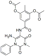 Benzamide, 3,5-bis(acetyloxy)-N-(6-amino-1,2,3,4-tetrahydro-3-methyl-2,4-dioxo-1-phenyl-5-pyrimidinyl)-4-methyl- CAS#: 176378-96-4
