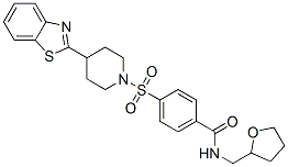 Benzamide, 4-[[4-(2-benzothiazolyl)-1-piperidinyl]sulfonyl]-N-[(tetrahydro-2-furanyl)methyl]- (9CI) CAS#: 606083-30-1