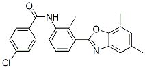 Benzamide, 4-chloro-N-[3-(5,7-dimethyl-2-benzoxazolyl)-2-methylphenyl]- (9CI) CAS#: 590395-74-7