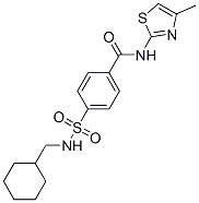 Benzamide, 4-[[(cyclohexylmethyl)amino]sulfonyl]-N-(4-methyl-2-thiazolyl)- (9CI) CAS#: 606134-87-6