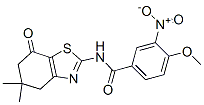 Benzamide, 4-methoxy-3-nitro-N-(4,5,6,7-tetrahydro-5,5-dimethyl-7-oxo-2-benzothiazolyl)- (9CI) CAS#: 606922-91-2