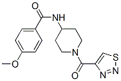 Benzamide, 4-methoxy-N-[1-(1,2,3-thiadiazol-4-ylcarbonyl)-4-piperidinyl]- (9CI) CAS#: 606102-04-9