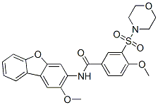 Benzamide, 4-methoxy-N-(2-methoxy-3-dibenzofuranyl)-3-(4-morpholinylsulfonyl)- (9CI) CAS#: 587836-98-4
