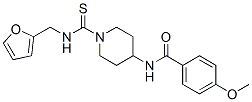 Benzamide, N-[1-[[(2-furanylmethyl)amino]thioxomethyl]-4-piperidinyl]-4-methoxy- (9CI) CAS#: 606112-41-8