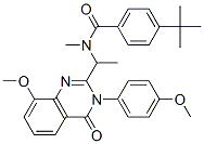 Benzamide,  N-[1-[3,4-dihydro-8-methoxy-3-(4-methoxyphenyl)-4-oxo-2-quinazolinyl]ethyl]-4-(1,1-dimethylethyl)-N-methyl- CAS#: 602318-12-7