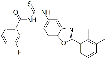 Benzamide, N-[[[2-(2,3-dimethylphenyl)-5-benzoxazolyl]amino]thioxomethyl]-3-fluoro- (9CI) CAS#: 590396-63-7