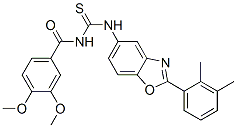 Benzamide, N-[[[2-(2,3-dimethylphenyl)-5-benzoxazolyl]amino]thioxomethyl]-3,4-dimethoxy- (9CI) CAS#: 590396-73-9