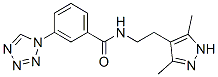 Benzamide, N-[2-(3,5-dimethyl-1H-pyrazol-4-yl)ethyl]-3-(1H-tetrazol-1-yl)- (9CI) CAS#: 606134-47-8