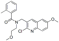 Benzamide, N-[(2-chloro-6-methoxy-3-quinolinyl)methyl]-N-(2-methoxyethyl)-2-methyl- (9CI) CAS#: 606103-17-7