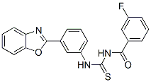 Benzamide, N-[[[3-(2-benzoxazolyl)phenyl]amino]thioxomethyl]-3-fluoro- (9CI) CAS#: 590394-64-2