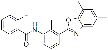 Benzamide, N-[3-(5,7-dimethyl-2-benzoxazolyl)-2-methylphenyl]-2-fluoro- (9CI) CAS#: 590395-93-0