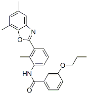 Benzamide, N-[3-(5,7-dimethyl-2-benzoxazolyl)-2-methylphenyl]-3-propoxy- (9CI) CAS#: 590395-84-9
