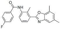 Benzamide, N-[3-(5,7-dimethyl-2-benzoxazolyl)-2-methylphenyl]-4-fluoro- (9CI) CAS#: 590395-95-2