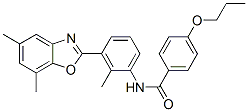 Benzamide, N-[3-(5,7-dimethyl-2-benzoxazolyl)-2-methylphenyl]-4-propoxy- (9CI) CAS#: 590395-83-8