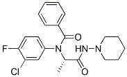 Benzamide, N-(3-chloro-4-fluorophenyl)-N-[1-methyl-2-oxo-2-(1-piperidinylamino)ethyl]-, (S)- (9CI) CAS#: 60143-16-0