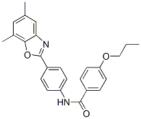 Benzamide, N-[4-(5,7-dimethyl-2-benzoxazolyl)phenyl]-4-propoxy- (9CI) CAS#: 590396-11-5