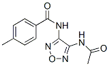 Benzamide, N-[4-(acetylamino)-1,2,5-oxadiazol-3-yl]-4-methyl- (9CI) CAS#: 640238-19-3