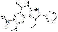 Benzamide, N-(5-ethyl-4-phenyl-2-thiazolyl)-4-methoxy-3-nitro- (9CI) CAS#: 606922-90-1