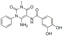 Benzamide, N-(6-amino-1,2,3,4-tetrahydro-3-methyl-2,4-dioxo-1-phenyl-5-pyrimidinyl)-3,4-dihydroxy- CAS#: 176379-18-3