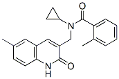 Benzamide, N-cyclopropyl-N-[(1,2-dihydro-6-methyl-2-oxo-3-quinolinyl)methyl]-2-methyl- (9CI) CAS#: 606095-14-1