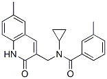Benzamide, N-cyclopropyl-N-[(1,2-dihydro-6-methyl-2-oxo-3-quinolinyl)methyl]-3-methyl- (9CI) CAS#: 606095-15-2